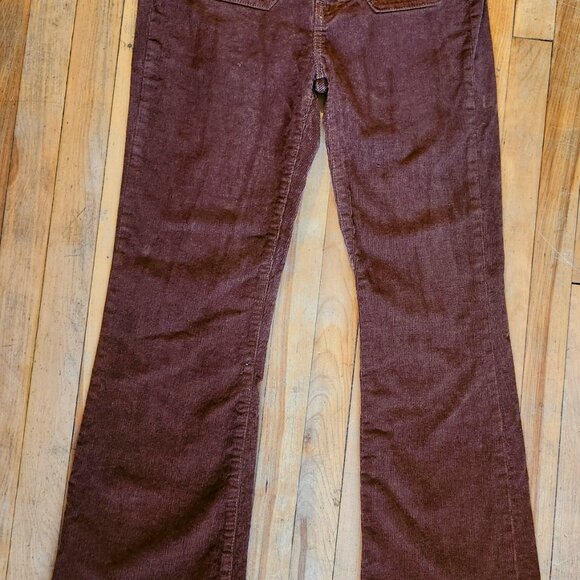 GAP 70's style Sable Brown Corduroy Flare Pants - Picture 2 of 5